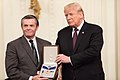 President Donald Trump posthumously awards Elvis Presley the Presidential Medal of Freedom, November 2018