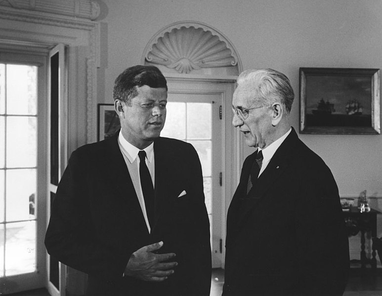 File:President John F. Kennedy with Speaker of the House of Representatives, John W. McCormack.jpg