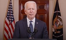 Joe Biden expressing his support of the International day against Homophobia, Transphobia, and Biphobia. President biden remarks white house.jpg