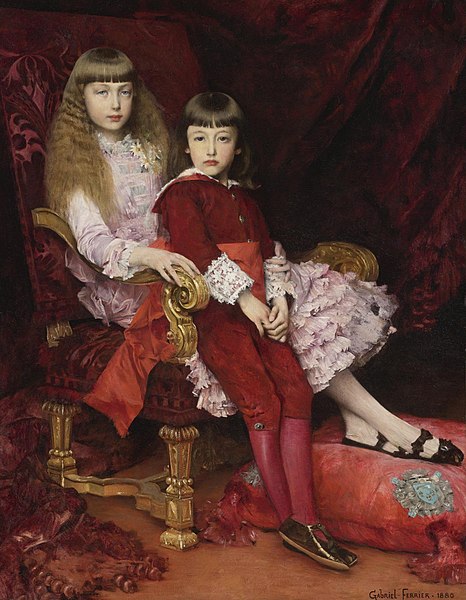 File:Princess Marguerite d'Orléans (1869–1940) and Prince Jean d'Orléans (1874-1940) by Gabriel-Joseph-Marie-Augustin Ferrier.jpg