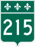 Route 215 marker