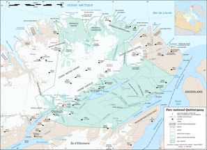 Map of Quttinirpaaq National Park