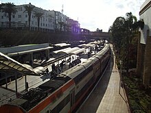 La stazione di Rabat vista dall'alto