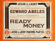 Ready Money 1914 ad in Motion Picture News (Oct 1914-Jan 1915) (IA motionpicturenew102unse) (page 423 crop).jpg