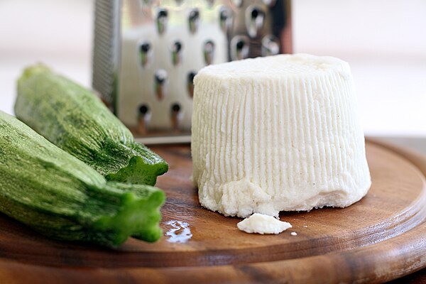 Ricotta salata is a firm, salted variety of ricotta.