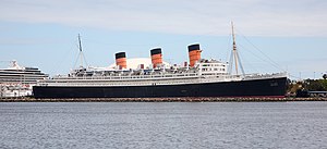 The scenes aboard the Queen Anne were actually filmed on board the RMS Queen Mary. Rms queen mary 2008.jpg