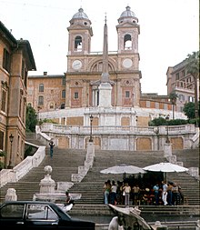 The Roadblock in Rome had racers climbing the famous Spanish Steps. Rome - Spanish Steps (2914011694).jpg