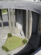 The names of the then 48 U.S. States encircle the Memorial's parapet, honoring U.S. casualties in the Battle of the Bulge