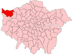 Ruislip, Northwood and Pinner in 2023 Ruislip, Northwood and Pinner 2023 Constituency.svg