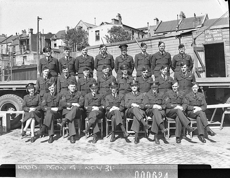 File:SLNSW 13098 A group of twentyfive RAAF Stores personnel four RAAF officers and one WAAAF officer and other ranks for Transport Group FO Darvall.jpg