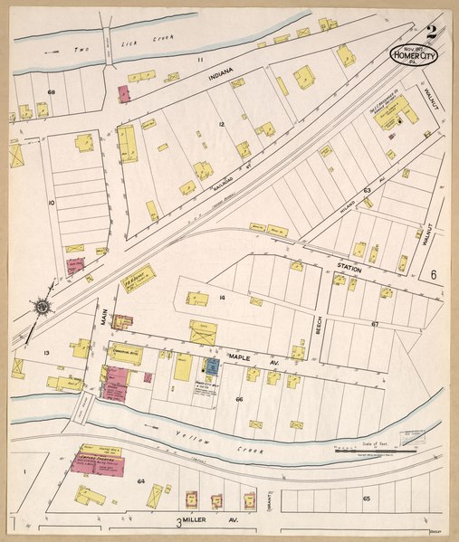 File:Sanborn Fire Insurance Map from Homer City, Indiana County, Pennsylvania. LOC sanborn07721 002-2.tif