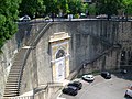 Italiano: La scalinata che collega via Pertinace e corso Firenze, nel quartiere di Castelletto, a Genova.