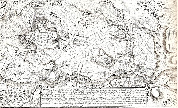 Plan of the Battle of Warburg where Howard led his brigade to victory