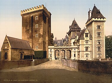 O castelo, fachada nascente, 1890-1900