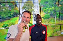 Secretary of the Army Eric Fanning with Rio Games silver medalist Spc. Paul Chelimo (29071438361).jpg