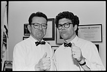 Franken with Senator Paul Simon in 1991