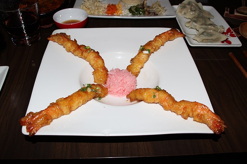 File:Shrimp dish at Korean restaurant.jpg