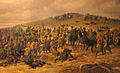 Siegmund L’Allemand: Die Erstürmung des Königsberges bei Oberselk durch das k.u.k. 18. Jägerbataillon am 3. Februar 1864. Öl auf Leinwand 101 cm × 151 cm