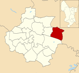 Location of Spondon ward Spondon ward in Derby 1979.svg