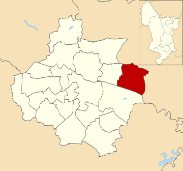 Location of Spondon ward