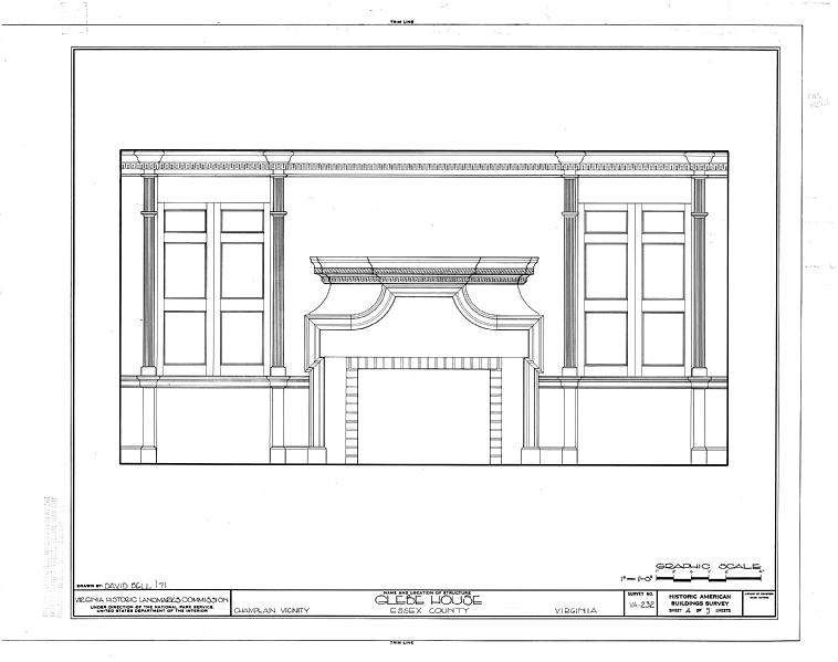 File:St. Anne's Parish Glebe House, U.S. Route 17 near Route 632, Champlain, Essex County, VA HABS VA,29-CHAMP.V,1- (sheet 4 of 5).tif