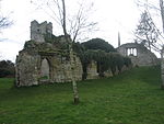 Remains of St Nicholas's College St Nicholas Wallingford Castle.jpg