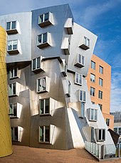 The Stata Center houses CSAIL, LIDS, and the Department of Linguistics and Philosophy Stata Center (05689p).jpg