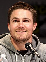Series lead Stephen Amell speaking at the 2013 WonderCon. Stephen Amell WonderCon 2013 (Straighten Crop).jpg