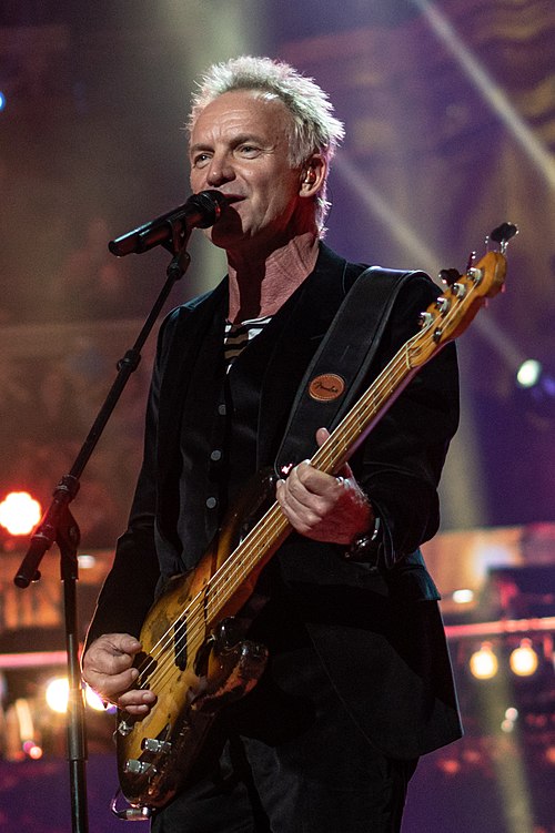 Musician Sting guest-starred in "Radio Bart"