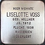 Pierre d'achoppement pour Liselotte Voss (Oelschlägerstraße 63)