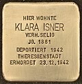 Stumbling stone for Klara Isner (Simmelsdorf) .jpg