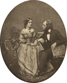 Edward Everett Hale with his sister Susan in 1855
