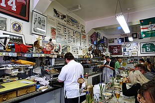 Interior of Swan Oyster Depot, showing it's menu and regional memorabilia Swan Oyster Depot - San Francisco, CA - DSC02347.jpg