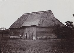 A barn in the Slaný region in 1904
