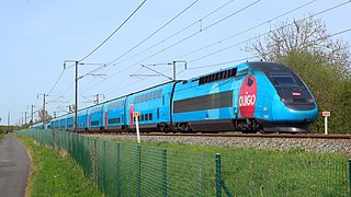 TGV Ouigo à Étriché (2022)
