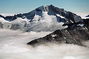 Hochalmspitze fra nord med Großelendkees