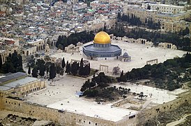 Masjid Al-Aqsa, also known as the Temple Mount, Old City of Jerusalem in Shaam, is also believed to date to the lifetime of Abraham[48]