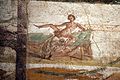 Cunnilingus. Wall painting. Suburban baths, Pompeii.