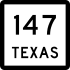 State Highway 147 marker