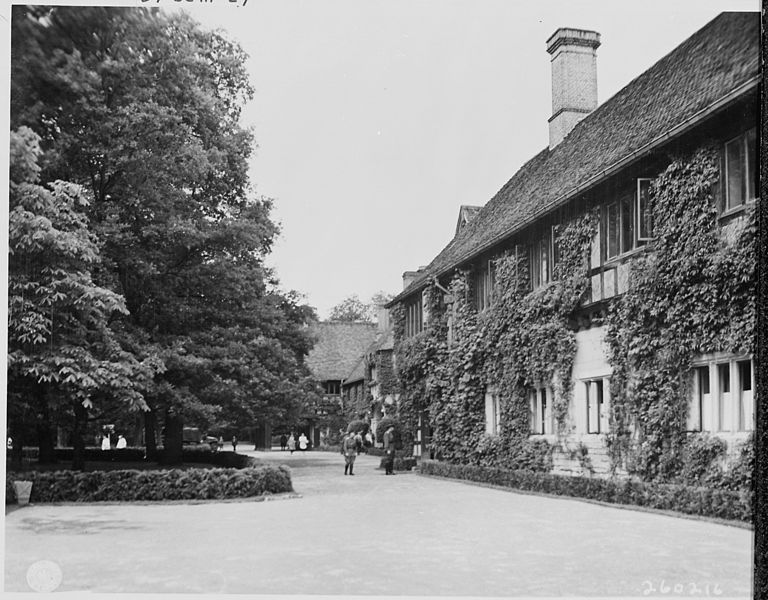 File:The buildings show the extent of the Cecilienhof palace in Potsdam, Germany where the Potsdam Conference delegates... - NARA - 198992.jpg