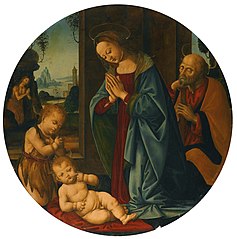 The Holy Family with St. John, and St. Onuphrius beyond