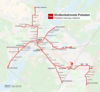 The Potsdam Tramway network