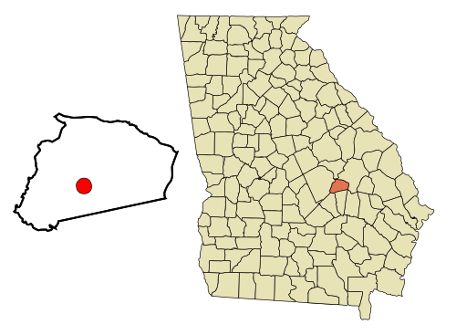 Location in Treutlen County and the state of Georgia