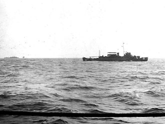 Runels off Japan on 28 August 1945. USS Runels (APD-85) underway off the coast of Japan on 28 August 1945.jpg