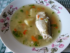 Gericht Ucha: Fischsuppe