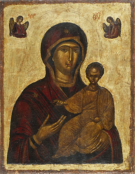 File:Unknown - tuntematon - ökänd- Theotokos Hodegetria, Bysantic icon - Jumalanäiti Hodigitria, bysanttilainen ikoni (28845470903).jpg