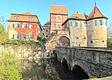 Die Streu am Wasserschloss in Unsleben