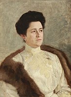 Uroš Predić - Žena u belom (Mila Hadija), 1905