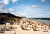 The beach in Heringsdorf seen from northwest