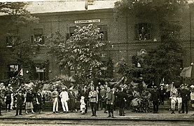 Jernbanestation i 1921
